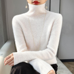 Naiste mood vabaaja s&uuml;gistalv &uuml;hev&auml;rvilise tr&uuml;kiga pikkade varrukatega k&otilde;rge kaelusega topid Naiste riided Villased kudumid Kampsunid XXL must