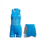 Adidas Aeroready Modular Pro tennisetrikood kinnitatud seelikuga naiste aktiivr&otilde;ivad Air-Force-Blue HY5917 S