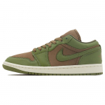 Air Jordan 1 Low SE Oliivpruun Kelp Naiste Tossud Roheline Sky-J-Light-Olive Purje FB9893-300 38.5