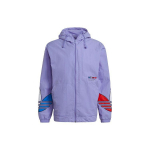 Adidas Originals Tricol tuulejope kontrastse logoga ja kapuutsiga Meeste jakid Helelilla GN3560 S