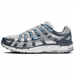 Nike P-6000 Armory Navy Flat Silver Unisex tossud Sinine Valge Metallik-H&otilde;bedane CD6404-402 40.5