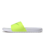 Nike Benassi JDI Print Vabaaja Mugavad Kummist Tald Mittep&uuml;sivad Sandaalid Meeste Jalatsid Helendav Kollane CI5927-771 38.5