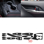 5D s&uuml;sinikkiust v&auml;limusega auto siseviimistluse kleebised Toyota Camry 2018-2020 jaoks