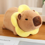 Kawaii loominguline kapibara pl&uuml;&uuml;sis nukk lamav mesilane lilleleib L&otilde;vi keeratud kapibara pl&uuml;&uuml;sist padi s&uuml;nnip&auml;evakingitus poistele, t&uuml;drukutele about 25cm