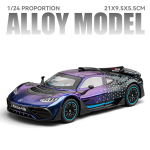 1/24 Benz ONE AMG Superauto Sulamist Auto Mudel Heli ja Valgusega T&otilde;mmatav Laste M&auml;nguasi Koguja S&uuml;nnip&auml;evakingitus punane
