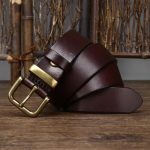 Meeste lai uus korea stiilis rihm, lihtne l&auml;ikiv nahk, n&ouml;&ouml;pn&otilde;elaga esimene kiht veisenahast vabaaja p&uuml;ksirihm 120cm