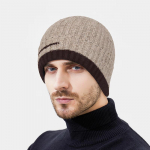 ZHENYUEQI Winter Warm Wool Knitted Hat & Neck Warmer One Size