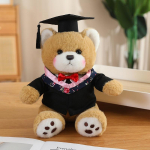 Armas Dr. Karunukk Pehme kaisukaru bakalaureuse riietuses kaisukaru nukk lapinukk t&uuml;druk l&otilde;petamise kingitus 25cm（0.14kg）