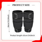2 tk Pahkluuraskused Reguleeritavad Jalaraskuse Rihmad Jala Modulaarsed K&otilde;nnitreeningud 1 to 14 kg black