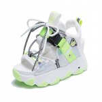 Naiste paksud platvormiga sandaalid, disainerid, uus br&auml;nd, 2024. aasta suvised rannajalatsid, naiste paelad, kiilud 9 cm, moodsad sandaalid, naistele2 34