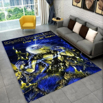 3D I-Iron-M-Maidens Metallmuusika Vaip Elutoa Magamistoa Kaunistuseks, Laste M&auml;ngimiseks Libisemisvastane Kaunistus Diivanile Uksematt Kingitus 60x90cm( 23x35in )