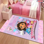 Disney Gabbysi nukumaja vaip, vaip elutuppa magamistuppa, diivanile k&ouml;&ouml;ki uksematt dekoratiivmatt, laste libisemiskindel p&otilde;randakate vastupidav matt, kingitus 70x100cm (28x39in)