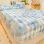 J&auml;nese pl&uuml;&uuml;sist s&uuml;gava taskuga voodilina Talvine paks soe madratsikaitse Pehme kohev kaheinimesevoodi madratsikate 200x220cm Only Sheet