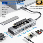 12-in-1 M.2 SSD korpus-hub USB C dokkimisjaam USB hub T&Uuml;&Uuml;P C kuni HDMI adapter 4K60Hz 1000Mbps PD100W USB3.0 MacBooki jaoks