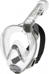 CRESSI T&auml;isn&auml;oga Snorgeldamismask Suule ja Ninaga Lai Vaatev&auml;li Silikoonist XDT010000 [DUKE] Hingamine, Vaade, Uduvastane &Auml;&auml;r, L&auml;bipaistev/H&otilde;bedane (M/L suurused)