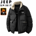 JEEP SPIRIT Meeste talvine p&uuml;stkraega tepitud jope 3XL