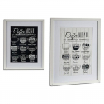 Cadre - Bois - Blanc - 3 x 53 x 43 cm - Rectangulaire - Contemporain valge