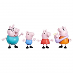 Peppa Pig Peppa et sa famille de 5, coffret de figurines, jouets pr&eacute;scolaires pour filles et gar&ccedil;ons, d&egrave;s 3 ans puhas