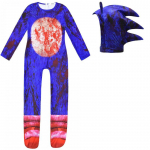 Halloweeni kost&uuml;&uuml;mid Sonic p&uuml;hadepeo tegelaskuju modelleeriv kombinesoon 120cm