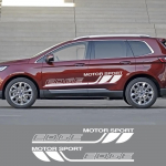 Ford Edge Auto Ukse K&uuml;lje Kleebised Mootorisport V&otilde;idus&otilde;idu Graafika Stiil Vin&uuml;&uuml;lkile Dekoratsioon Kleebised Auto Tuuning Glossy Black