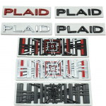 Auto 3D metallist ruuduliste t&auml;htedega logokleebiste kleebis Tesla Model 3 SXY auto pagasiruumi j&otilde;udluse m&auml;rgi embleemi kleebised D-Silver