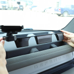 ABS Black Car Co-pilot Storage Box Glove Armrest Box Mobile phone holder For Land Rover Defender 90 110 20-2023 Car Accessories Silver A