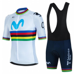 Movistar Jalgrattas&auml;rgi Komplekt L&uuml;hikeste Varrukatega Hispaania Meeste UV-kaitsega Rattaspordir&otilde;ivad Meeskonna Suvine Jalgrattar&otilde;ivad Maillot Ciclismo Hombre S