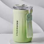 Starbucks teemantmustriga roostevabast terasest reisimugg