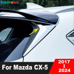 Mazda CX-5 CX5 KF 2017-  2024 Kroomitud Auto Tagumise Akna Spoileri Kate Liist K&uuml;lgtiiva Kolmnurksed Liistud Tarvikud