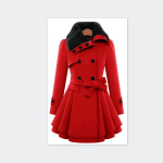 Uus naiste &otilde;huke pikk tweedmantel, kaherealine mantel 2XL