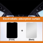 For NIO ET5 Touring  2024 2025 Car ulation Sunroof Sunshades Electrostatic Adsorption Suede Skylight Sun Accessories Black and white 1PCS orange