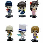 6 tk/komplekt Detective Conan Suvine Aiapidu Seeria Salap&auml;rane &Uuml;llatuskarp Conan Edogawa Mouri Ran Haibara Ai Kujuke Mudel M&auml;nguasi