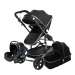 Poussette paysag&egrave;re haute 3 en 1 pour b&eacute;b&eacute;, avec si&egrave;ge auto et poussette, ensemble de luxe pour nouveau-n&eacute;, chariot de si&egrave;ge auto, 2 must