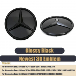 Autokleeps Uus 2025 Mercedes Benzi jaoks Lame Must Tagumine Pagasiruum Embleem Logo M&auml;rk Eesmise Grilli Peegel L&auml;ikiv Uusim 3D Embleem Minu jaoks