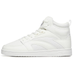Anta Casual Slip Resistant Cushioning Abrasion Resistant High top Skateboard Shoes Women's White 122238067-1 38.5