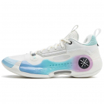 Li Ning Way Of Wade 10 Madal libisemiskindel kulumiskindel madala s&auml;&auml;rega korvpallijalatsid Unisex Valge Sinine ABAS083-31 44