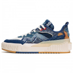 Li Ning 001 UNBLOCK Denim Slip Resistant, Impact Resistant, Abrasion Resistant Low top Skateboard Shoes Men's AGCT085-1 39.5