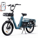 Electric bicycle ONESPORT OT01, 650W motor, 48V 27AH battery, top speed 25 km/h, cruising range 100km, 20*2.6 inch tires