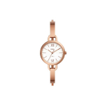 FOSSIL K&auml;ekell Kvartsmehhanism Roostevabast terasest rihm 30mm Valge sihverplaat Naiste kell 30m Veekindel ES4391 White Dial