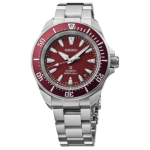 SEIKO PROSPEX 200m Veekindel Mehaaniline Liikumine Roostevabast Terasest Rihmaga K&auml;ekell 41,7mm Meeste Kellad SRPL11K1 Red Watch Dial