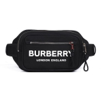 Burberry Econyl Logotr&uuml;kiga Taaskasutatud Materjalist Nailonist &Otilde;la-Crossbody Kott Meeste kotid Must 80210891 Basic Set (Bag+Dust Bag)