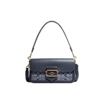 Kott Coach Morgan 27 Klassikaline Monogramm Pandlaga Chambray Nahast ja Kangast Suur K&auml;e- ja &Otilde;lakott Naistele Denim-Sinine CH137-IMDEI Basic Set (Bag+Dust Bag)