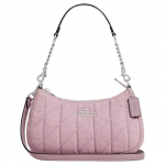 Coach Teri 24 Logo Lai Eemaldatav &Otilde;larihm Teksas ja Nahast Crossbody Kott Keskmine Naiste kotid Carnation CBG86-SVY2V Basic Set (Bag+Dust Bag)