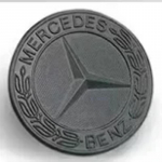 3D ABS Logo Auto Esiv&otilde;re Esikatte Embleemi Kleebis Mercedes Benz W203 W204 W205 W206 W212 W213 W221 W222 W223 jaoks Tarvikud 2pins black cap
