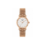 Tissot Meitime Seeria Kvartsmehhanismiga Veekindel Lihtne Retrokell 30 mm Valge sihverplaadi Roostevabast terasest korpus Roostevabast terasest rihm T109.210.33.031.00 Regular Watch Box,Rose Gold Strap