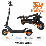EU Kukirin G2 Pro Tipp 600W 48V 15AH Elektriline t&otilde;ukeratas Maksimaalne kiirus 50KM/H 60KM s&otilde;iduulatus 10-tollised maastikurehvid Kokkupandav e-t&otilde;ukeratas G2 Pro 600W 48V 15AH
