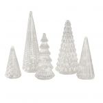 5 tk Valgustatud J&otilde;ulupuu Valgustusega J&otilde;ulupuu Figuurid LED-tuledega j&otilde;uludeks Kodu Lauaplaadi Peokaunistus h&otilde;be