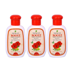 Rutz juukse&scaron;ampooni komplekt (3 x 100 ml), Rootz ravimtaimede &scaron;ampoonikomplekt, Rajah Ayurveda 3 x 100 ml red