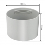 130 150mm Toru Pikendusvoolik Teleskoopiline Painduv Liikuv 13/15cm Konditsioneeri V&auml;ljat&otilde;mbetoru Tarvikud Ventilatsioonivoolik 150mm