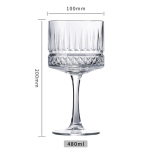 240ml Goblet Cocktail Glass, Champagne Cups, Martini Glass 240-480ml white